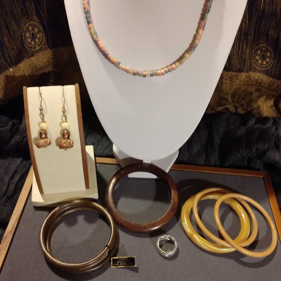 Mixed Jewelry Boho Lot with Sterling Silver Ring - Picture 7 of 9